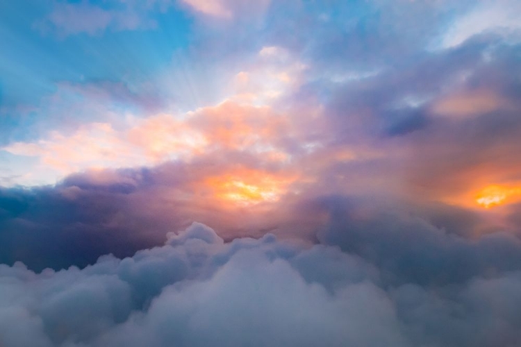 Picture of SUNRISE ABOVE THE CLOUDS