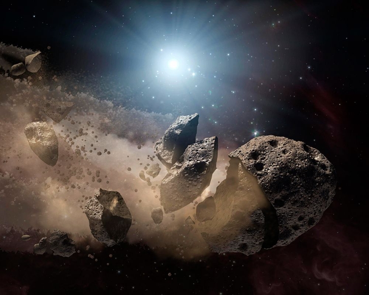 Picture of ASTEROIDS AROUND SEVERAL DEAD STARS