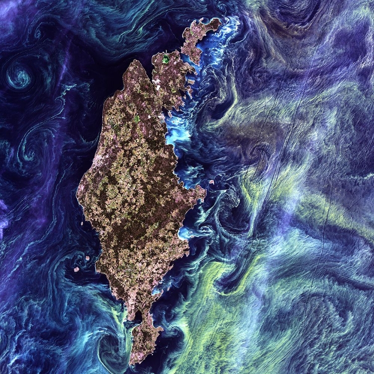 Picture of GOTLAND - A SWEDISH ISLAND IN THE BALTIC SEA VIEWED FROM SPACE