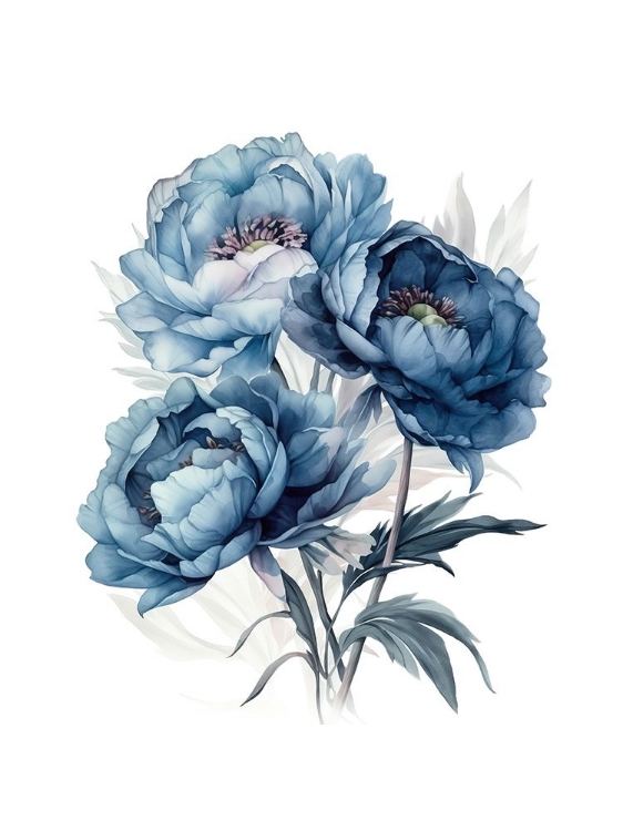 Picture of BLUE PEONIES NOSTALGIA III