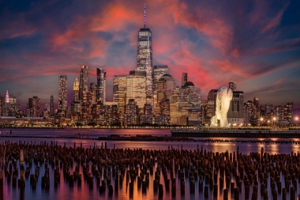 Picture of LOWER MANHATTAN SKYLINE AT TWILIGHT I