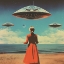 Picture of UFO SKIES COLLAGE ART