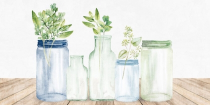 Picture of BLUE AND GREEN JARS