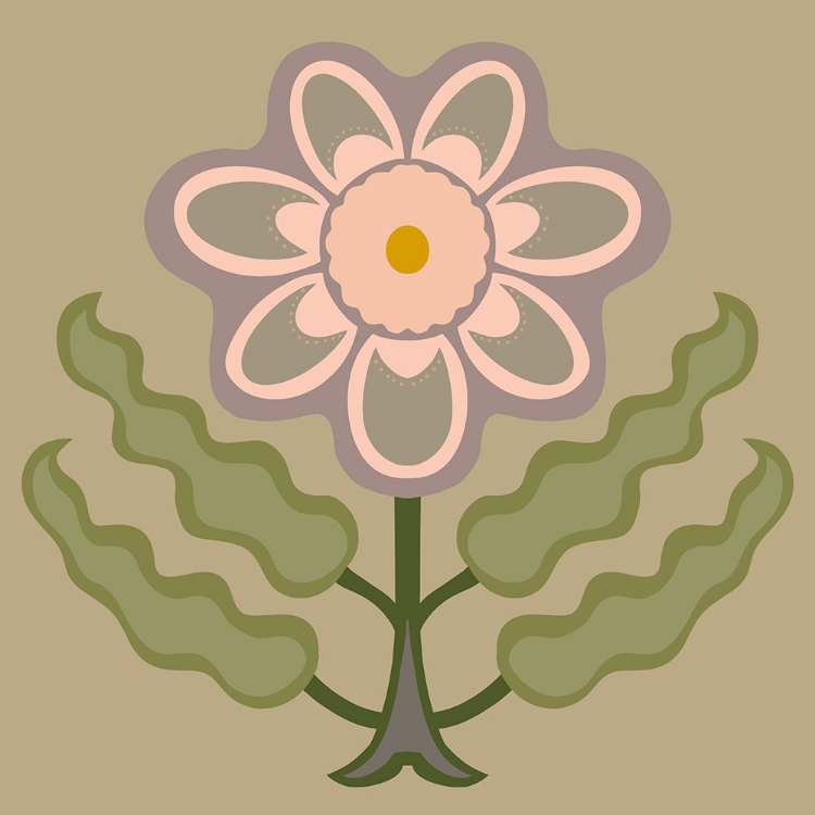 Picture of GRAPHIC FOLK FLOWER III