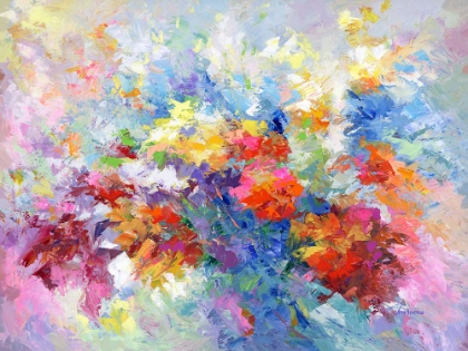 Picture of COLORFUL ABSTRACT FLOWERS