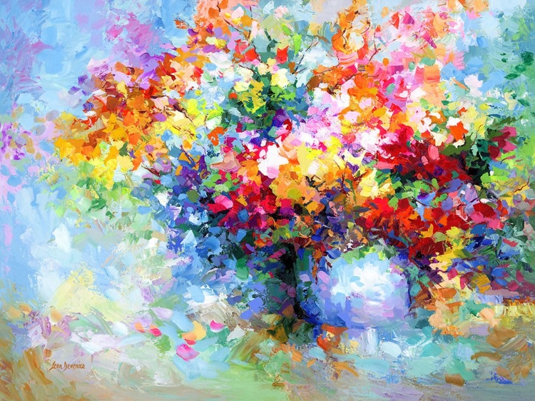 Picture of COLORFUL VASE OF FLOWERS