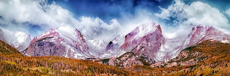 Picture of MOUNTAIN RANGES IN COLORADO ROCKY MOUNTAINS PANORAMA