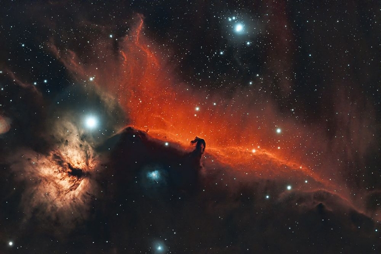 Picture of HORSEHEAD AMD FLAME NEBULA