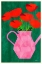 Picture of RED POPPIES IN A PINK VASE