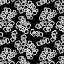 Picture of FLORAL CHAINS GRAY ON BLACK