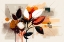 Picture of OIL PAINTING EXPRESSIVE FLOWERS ORANGE 3