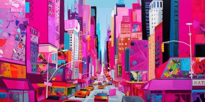 Picture of POP ART NEW YORK PINK 7