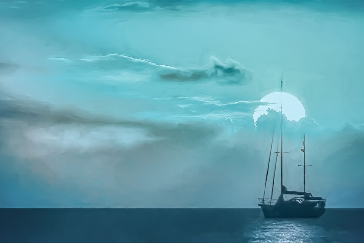 Picture of SUNSET SAILBOAT