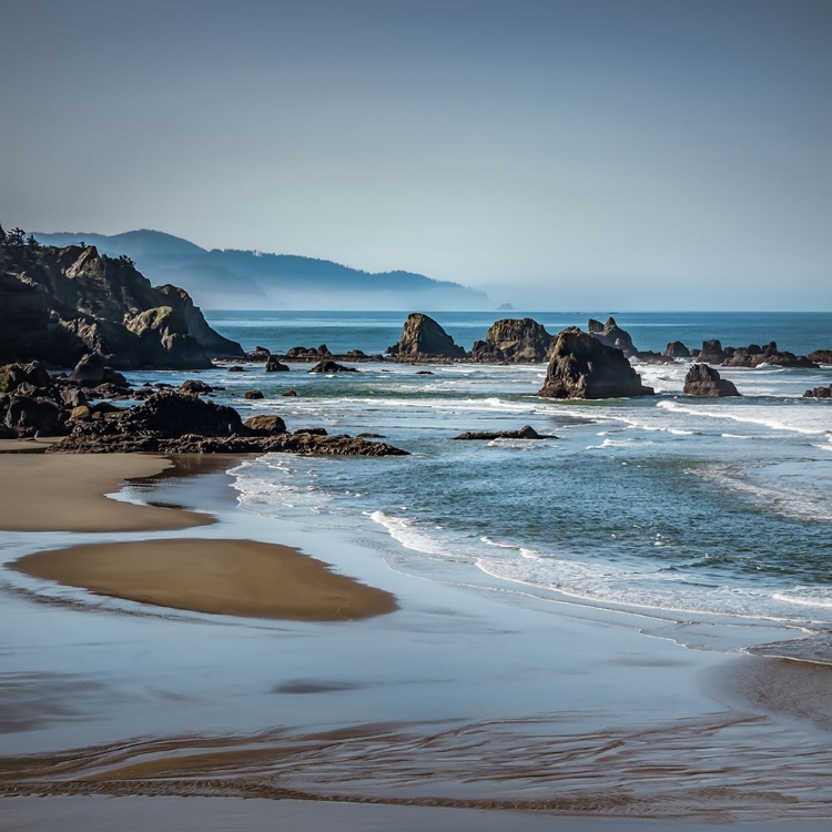 Picture of SEA STACKS IN THE WAVES