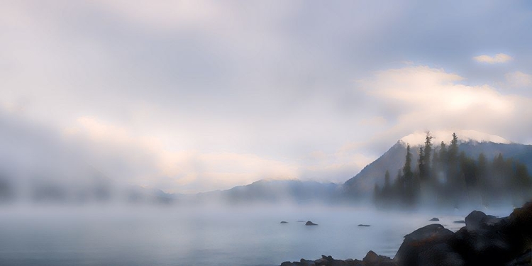 Picture of MORNING MIST OVER THE LAKE II