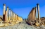 Picture of CORINTHIAN COLUMNS-JERASH-JORDAN. JERASH FROM 300 BC TO 600 AD.