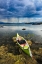 Picture of SWEDEN-NORRBOTTEN-ABISKO-STORDALEN NATURE PRESERVE. CANOE ON SHORELINE OF TORNE LAKE.