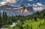 Picture of THUNDERBIRD MOUNTAIN OVER HOLE IN THE WALL CREEK IN GLACIER NATIONAL PARK-MONTANA-USA