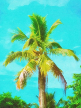 Picture of TROPICAL PALM PAINTED
