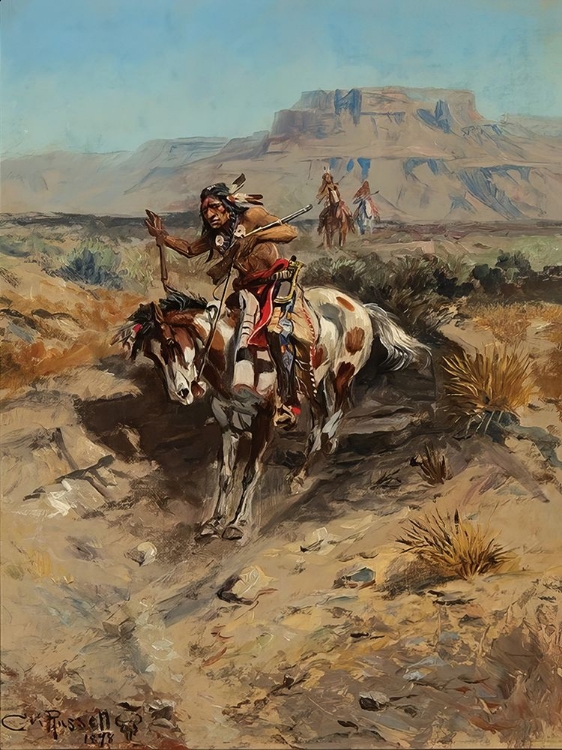 Picture of INDIAN ON HORSEBACK 1898