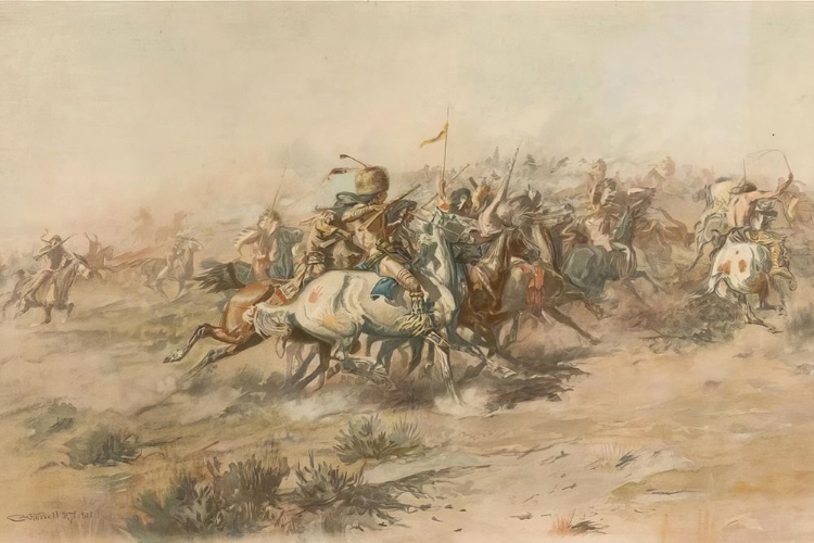 Picture of THE CUSTER FIGHT 1905