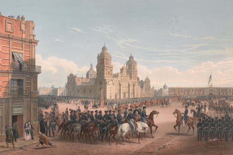 Picture of GENERAL SCOTTS ENTRANCE INTO MEXICO IN THE MEXICAN AMERICAN WAR 1847