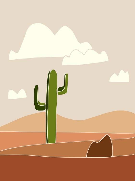 Picture of SOUTHWEST CACTUS LANDSCAPE