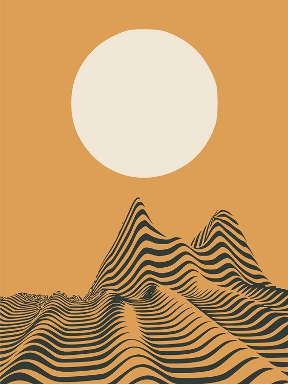 Picture of DESERT SAND WAVE AND SUN