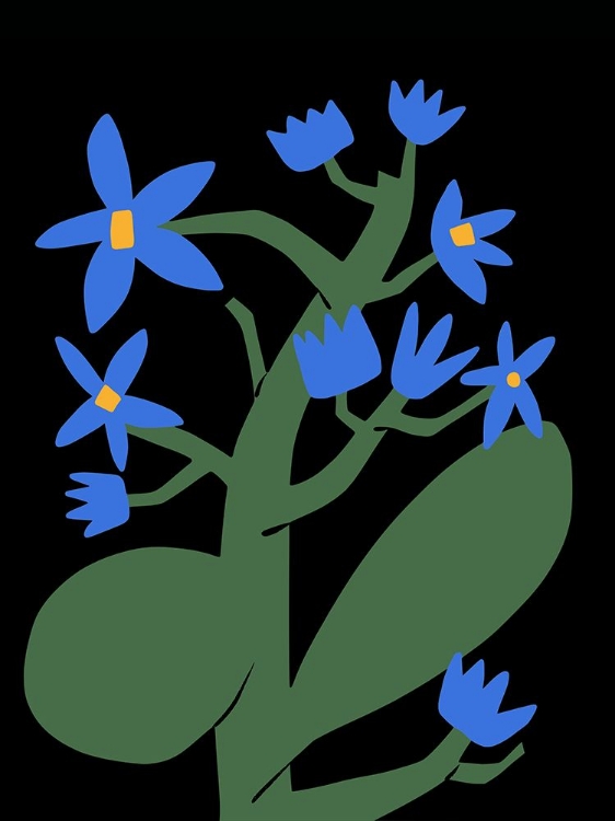 Picture of NOCTURNAL BLUE FLOWER