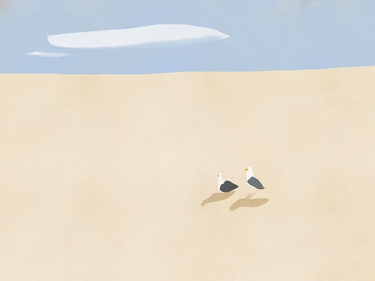 Picture of MINIMAL BEACH AND SEAGULL