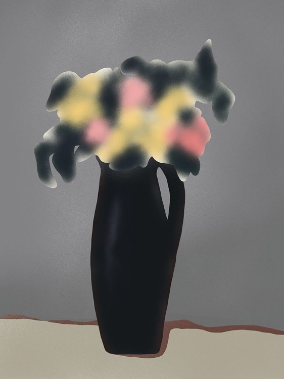 Picture of FLOWER IN BLACK VASE