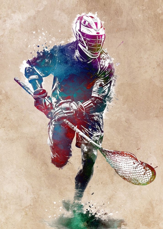 Picture of LACROSSE SPORT ART #LACROSSE #SPORT