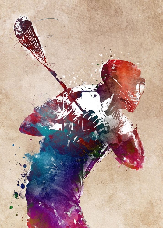 Picture of LACROSSE SPORT ART #LACROSSE #SPORT