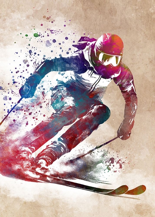 Picture of SKI SPORT ART #SKI #SPORT