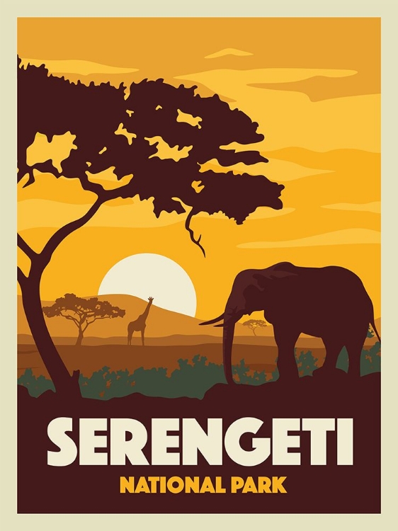 Picture of SERENGETI NATIONAL PARK TRAVEL PRINT