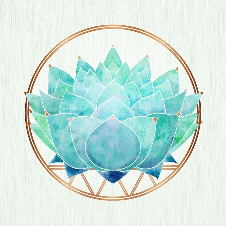 Picture of ZEN TEAL LOTUS