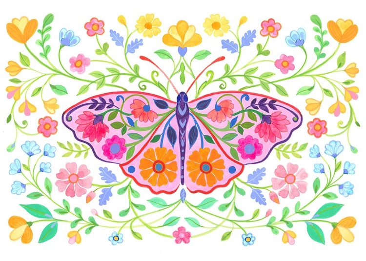 Picture of BUTTERFLY FOLK ART 03