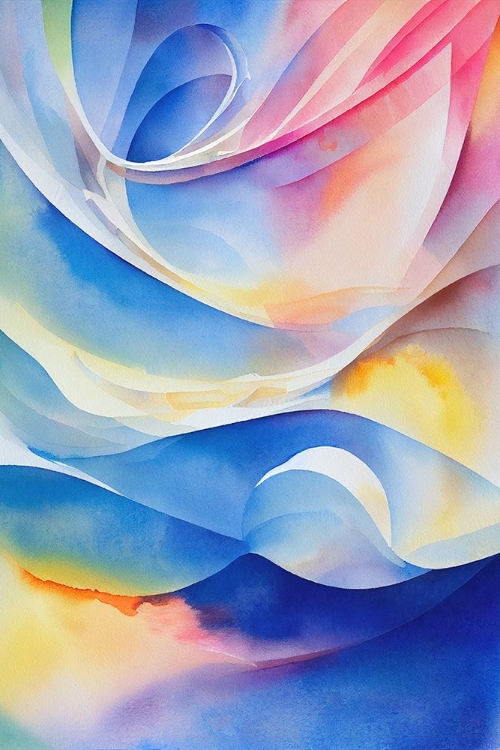 Picture of NATURE INSPIRED ABSTRACT WATERCOLOR  (DAY 38)