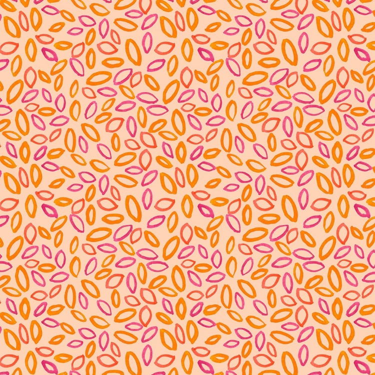 Picture of PETALS OVAL PINK ORANGE ON PEACH