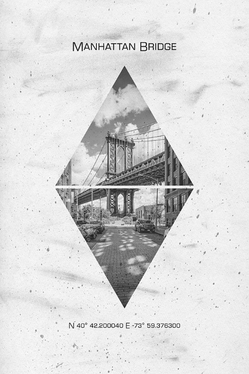 Picture of COORDINATES NEW YORK CITY MANHATTAN BRIDGE