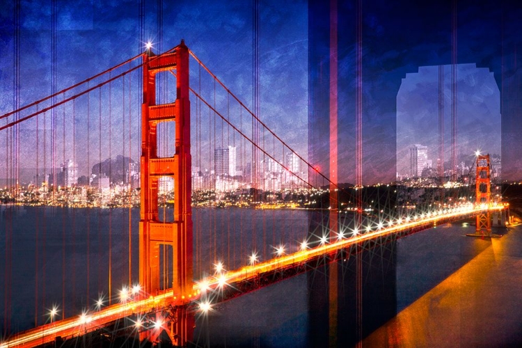 Picture of CITY ART GOLDEN GATE BRIDGE COMPOSING