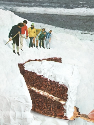 Picture of GLACIER CALVING CAKE - DESSERT SNOW MOUNTAIN