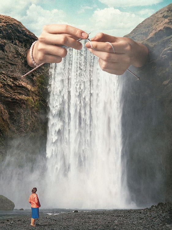 Picture of KNITTED WATERFALL - CROCHET