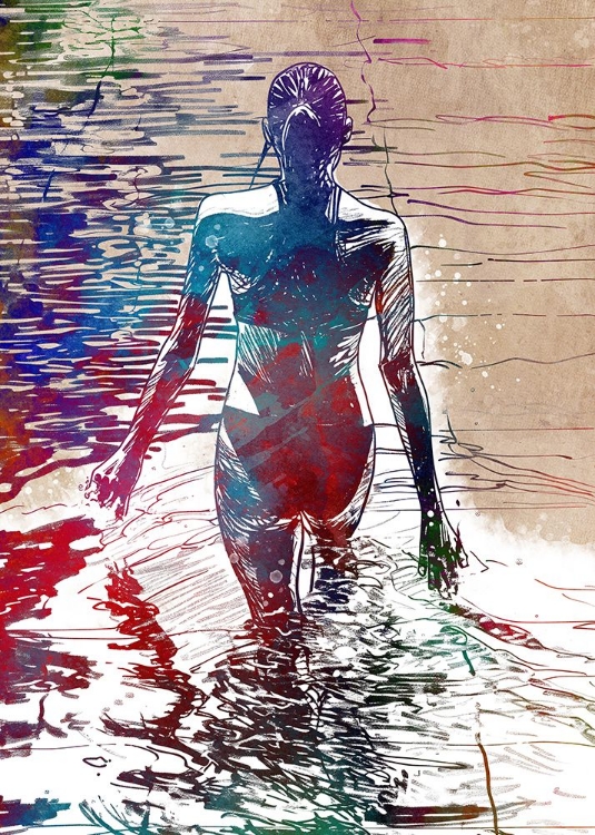 Picture of SWIMMER SPORT ART #SWIMMER #SPORT