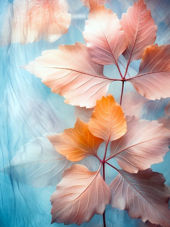 Picture of WATERCOLOR LEAVES NATURE FLORAL 8