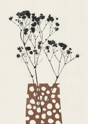 Picture of GYPSOPHILA IN A BROWN VASE