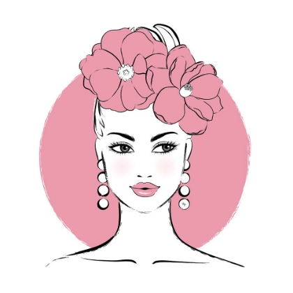 Picture of PINK FLOWER LADY