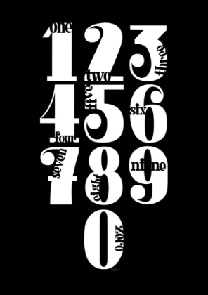 Picture of NUMBERS BLACK