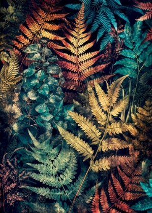 Picture of VIBRANT GARDEN AND FERNS 4