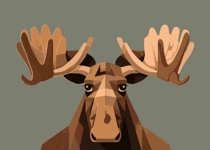 Picture of STARING MOOSE